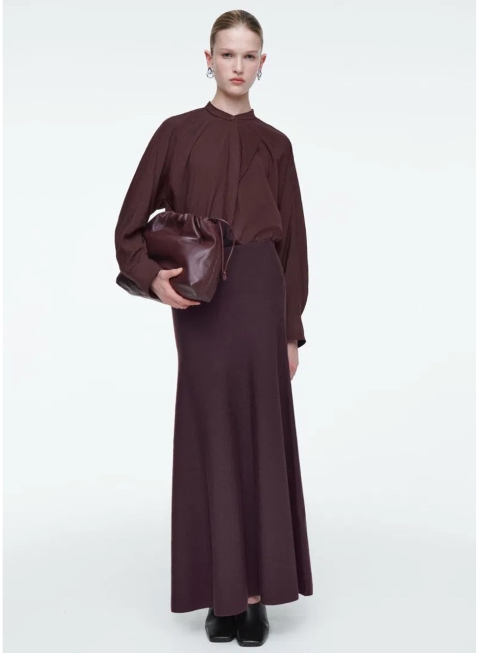 COS Draped-Panel Blouse - Picture 7 of 10